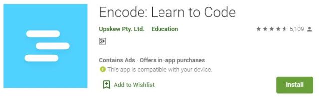 Encode Learn to Code