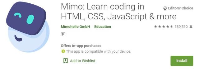 Mimo Learn coding in HTML, CSS, JavaScript